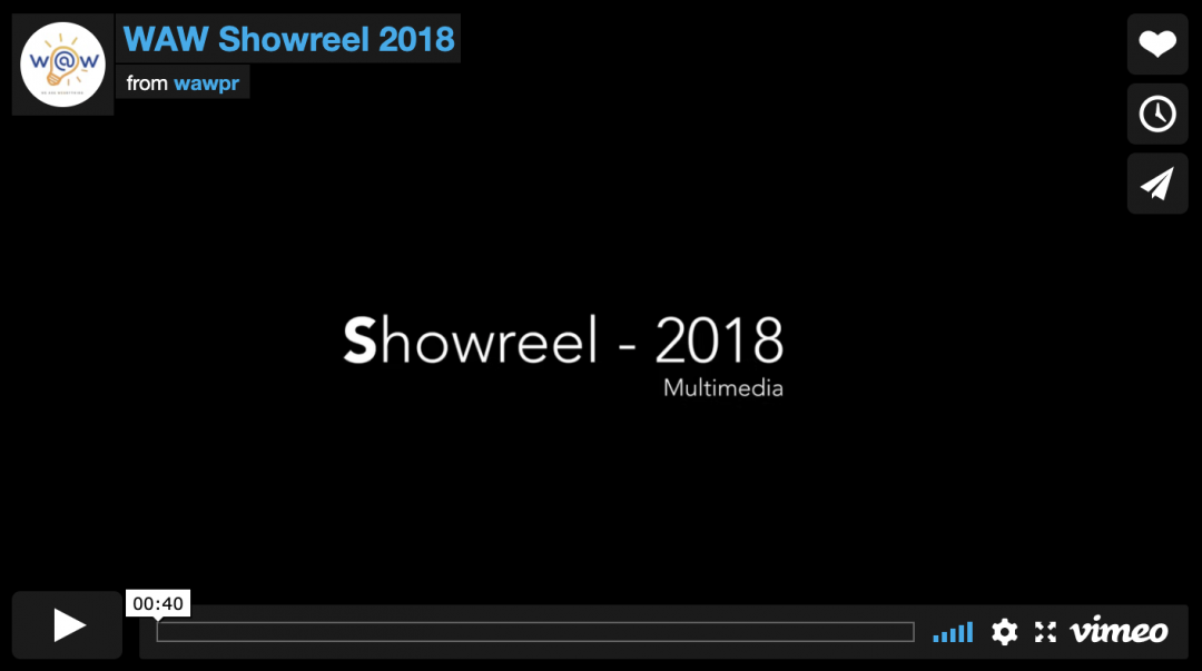 WAW Showreel 2018
